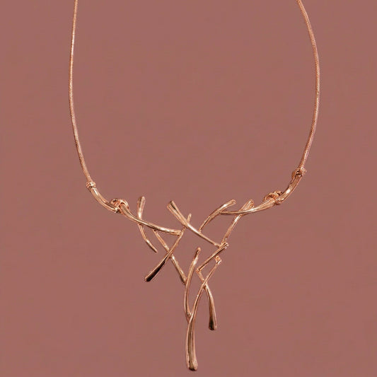 Jacqueline Kent - Rose Gold Branches Necklace