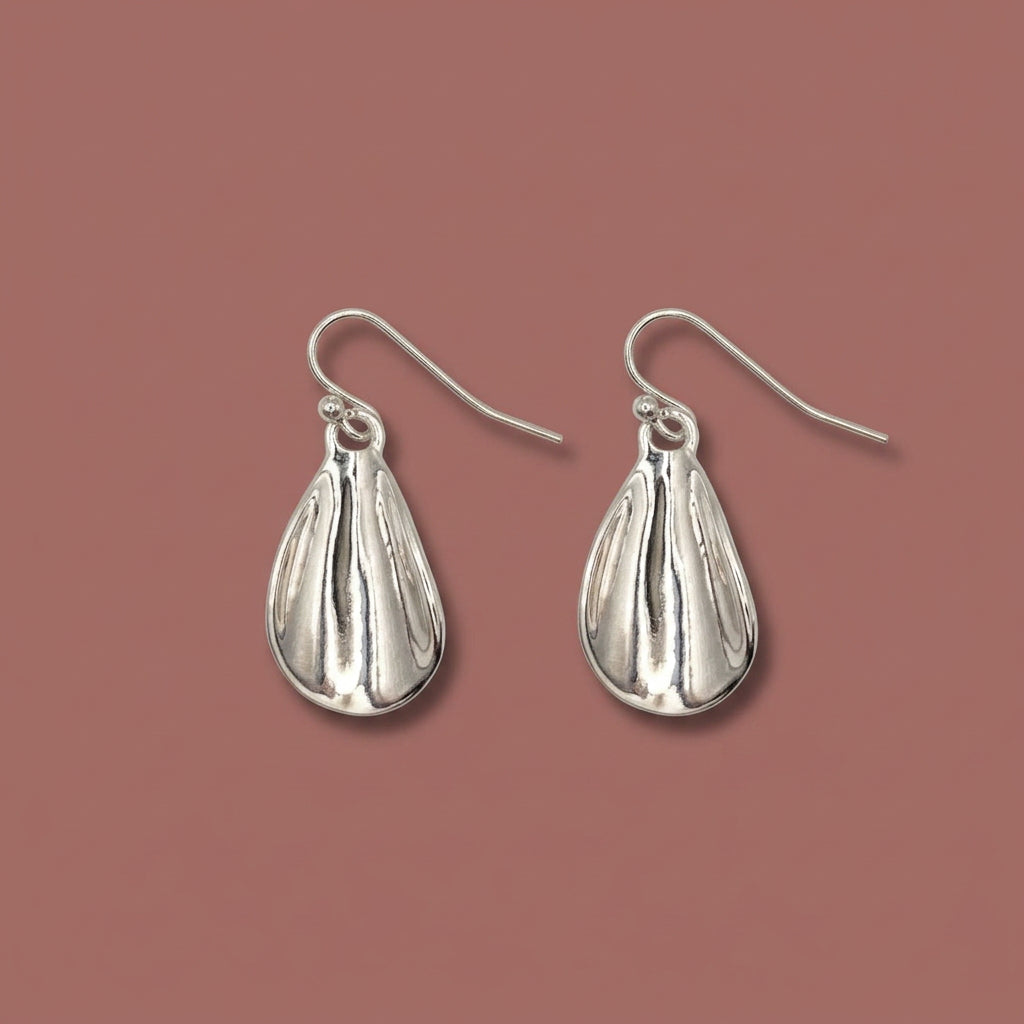 Audrey's - Silver Cuff Drop Earrings