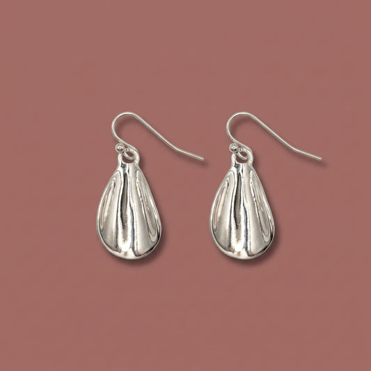 Audrey's - Silver Cuff Drop Earrings