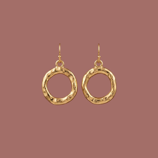 Audrey's - Circle Drop Earrings