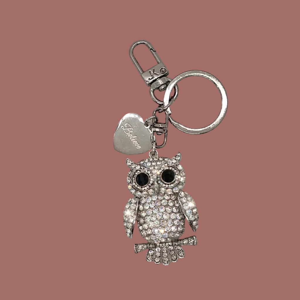 Jacqueline Kent - Charming Snow Owl Purse Charm