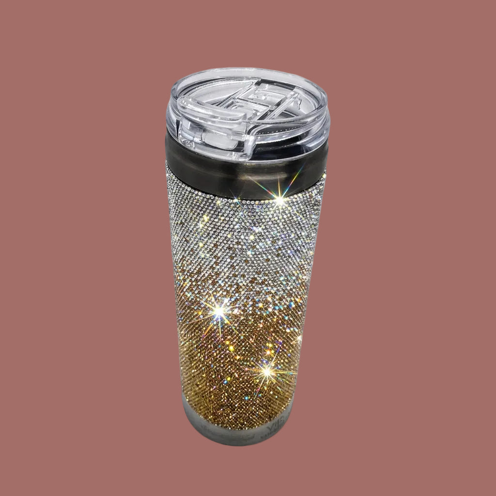 Jacqueline Kent - Gold Ombre Crystal Tumbler