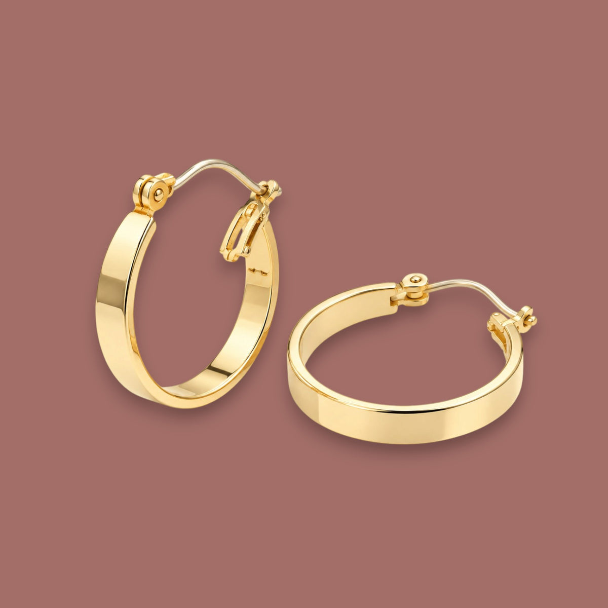 Audrey's - Polished Band Hoops