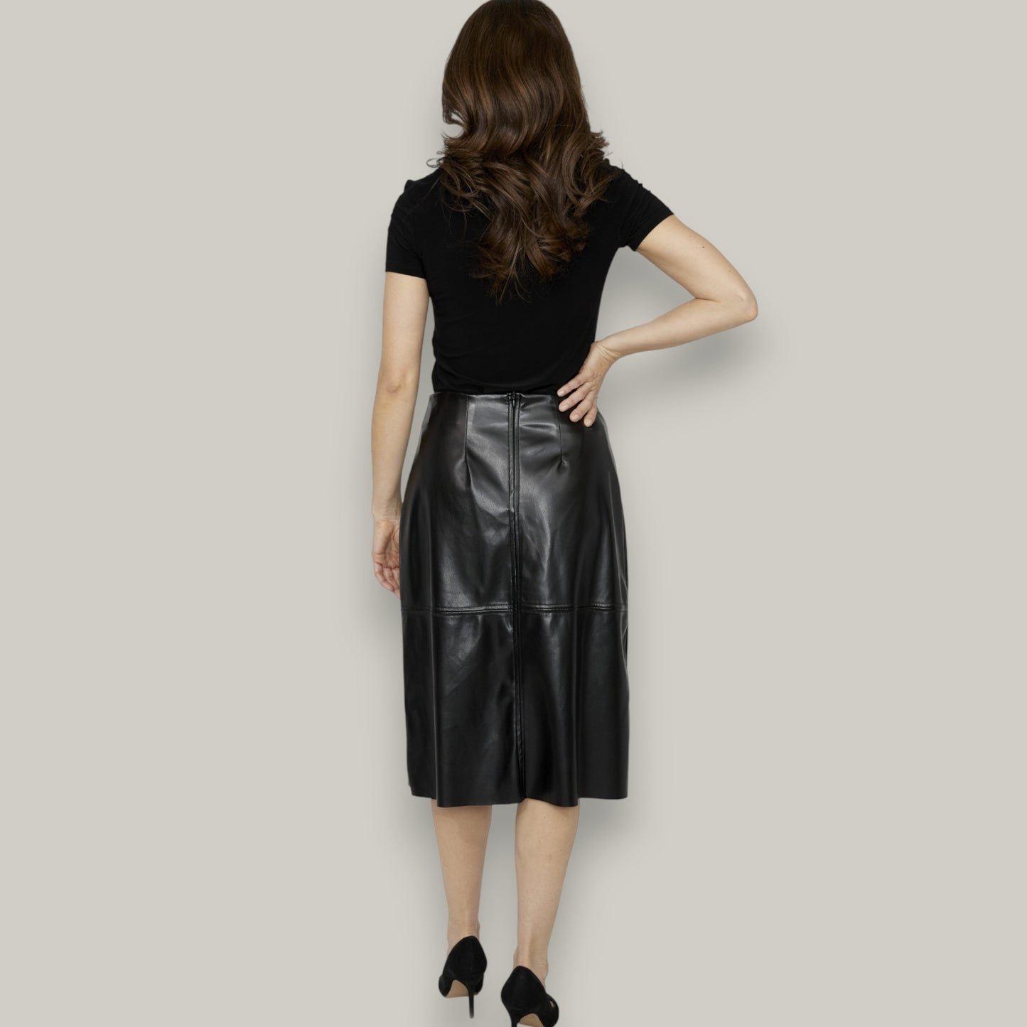 Compli K - Vegan Leather Pencil Skirt