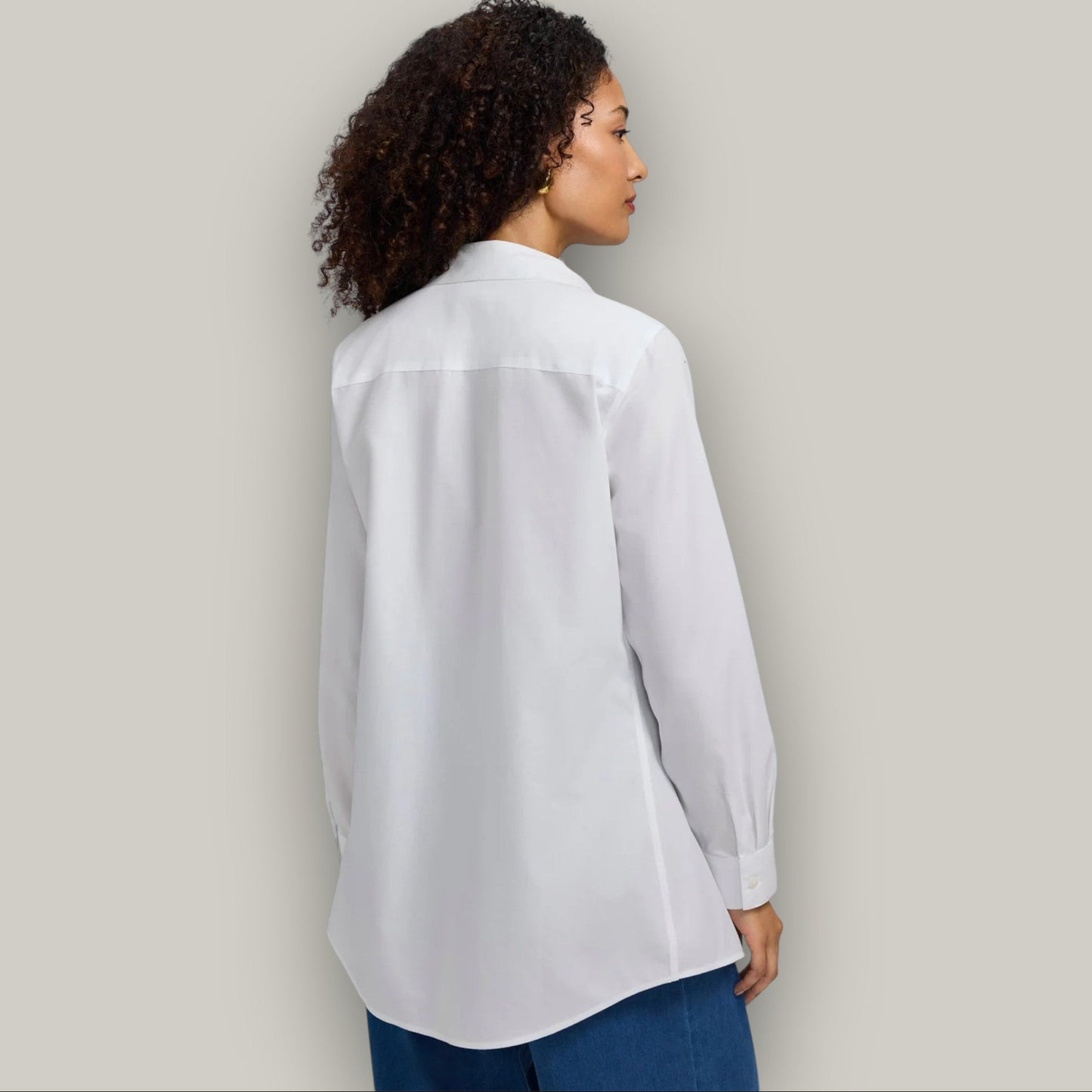 Foxcroft - Cici No Iron Pinpoint Long Sleeve Blouse