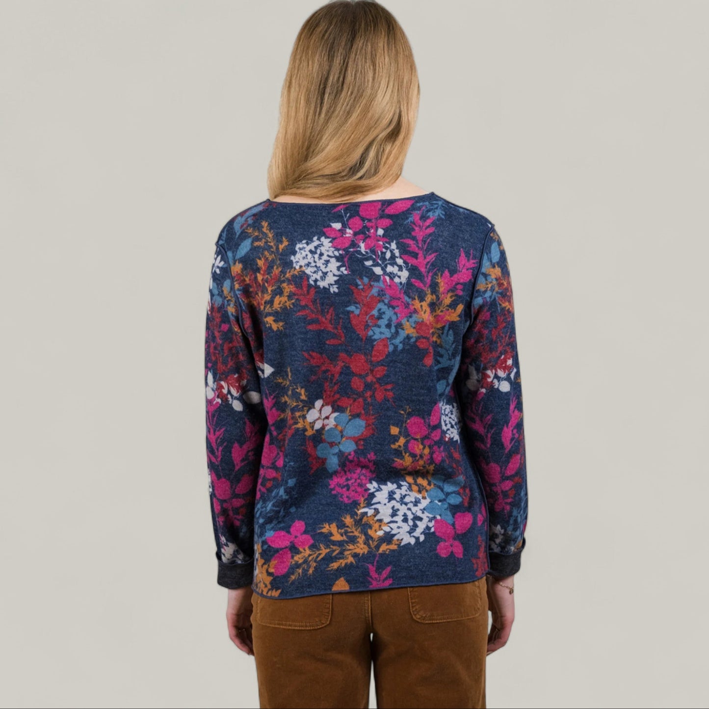 Trisha Tyler - Reversible Floral V-Neck Top