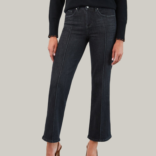 FDJ - Olivia Pintuck Wide Leg Jeans