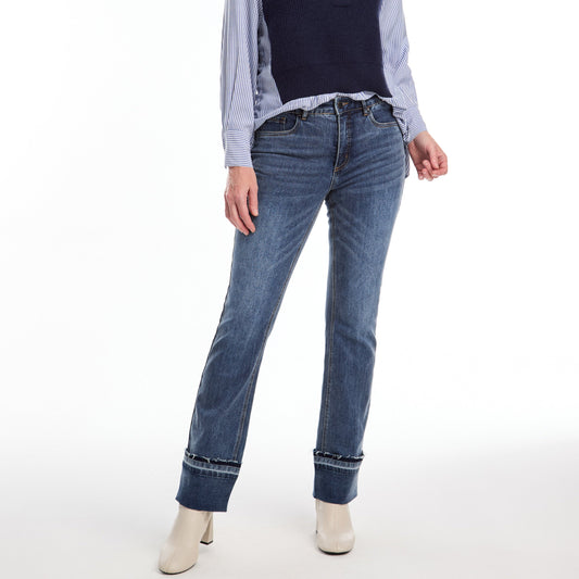 FDJ - Olivia Bootleg Jeans With Cuff Detail