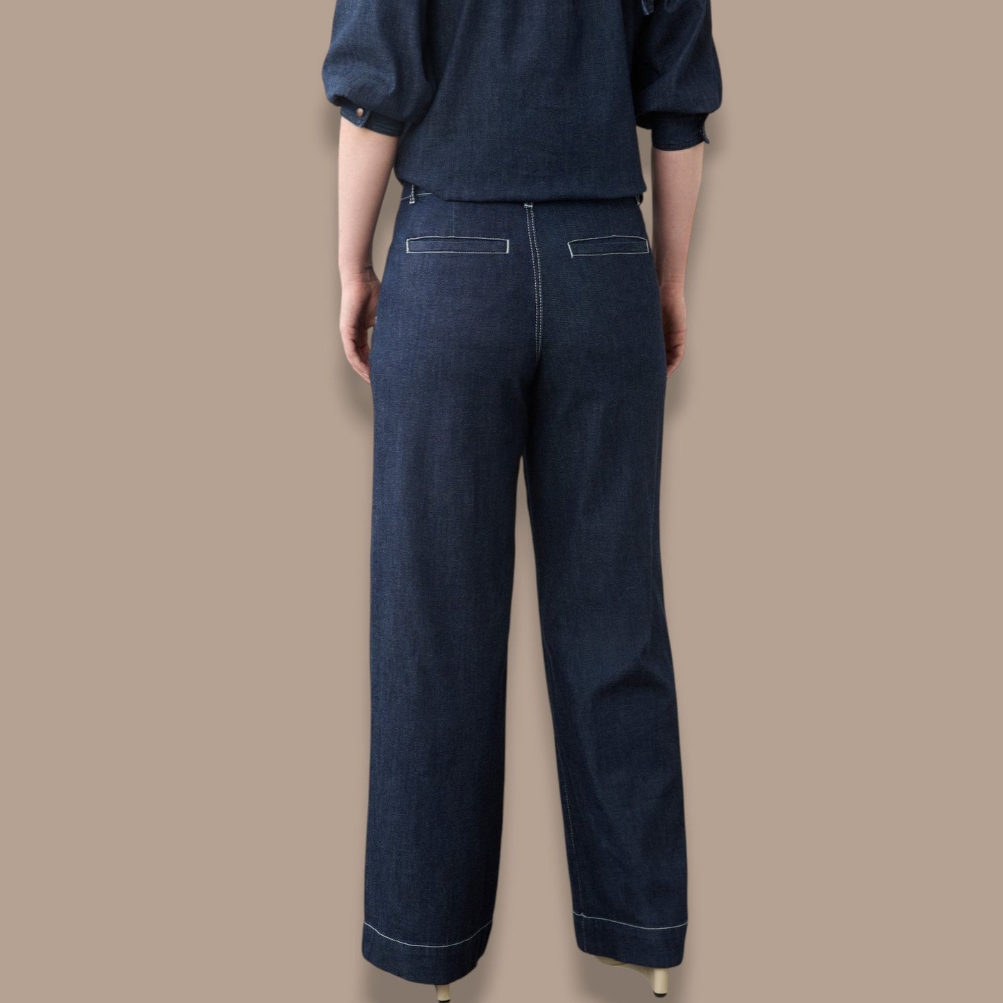 FDJ - Dark Wash Wide Leg Denim Jeans
