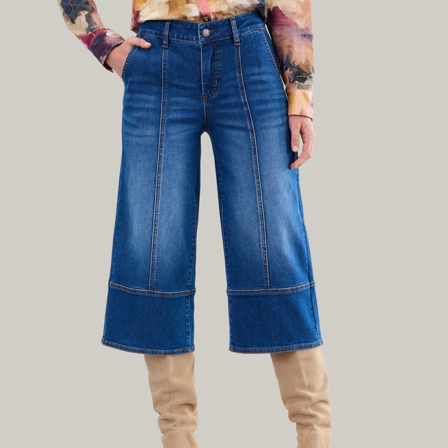 FDJ - Olivia Wide Leg Gaucho Jeans