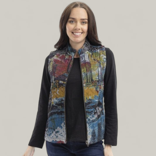 Orientique - "New York" Reversible Quilted Vest