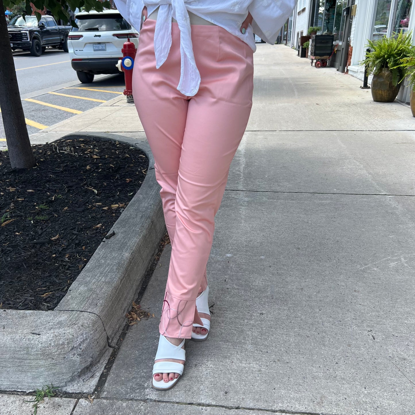 Deannafokes - Pink Ribbon Spiral Pants