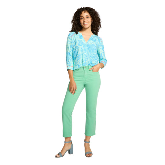 FDJ - Olivia Boot Crop Denim Pants With Side Slits