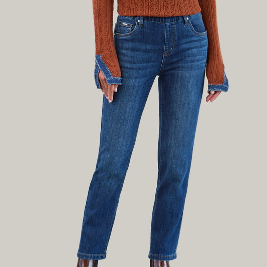FDJ - Basic Pull-On Straight Leg Ankle Jeans