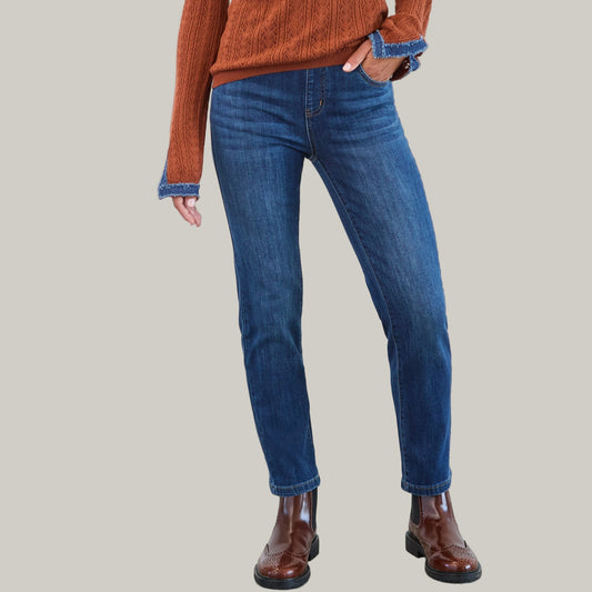FDJ - Basic Pull-On Straight Leg Ankle Jeans