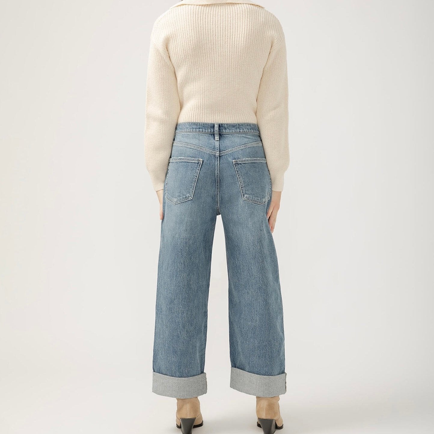 Silver Jeans - Baggy Mid-Rise Wide Leg Jeans