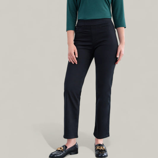 FDJ - Pull-On Straight Leg Twill Pants
