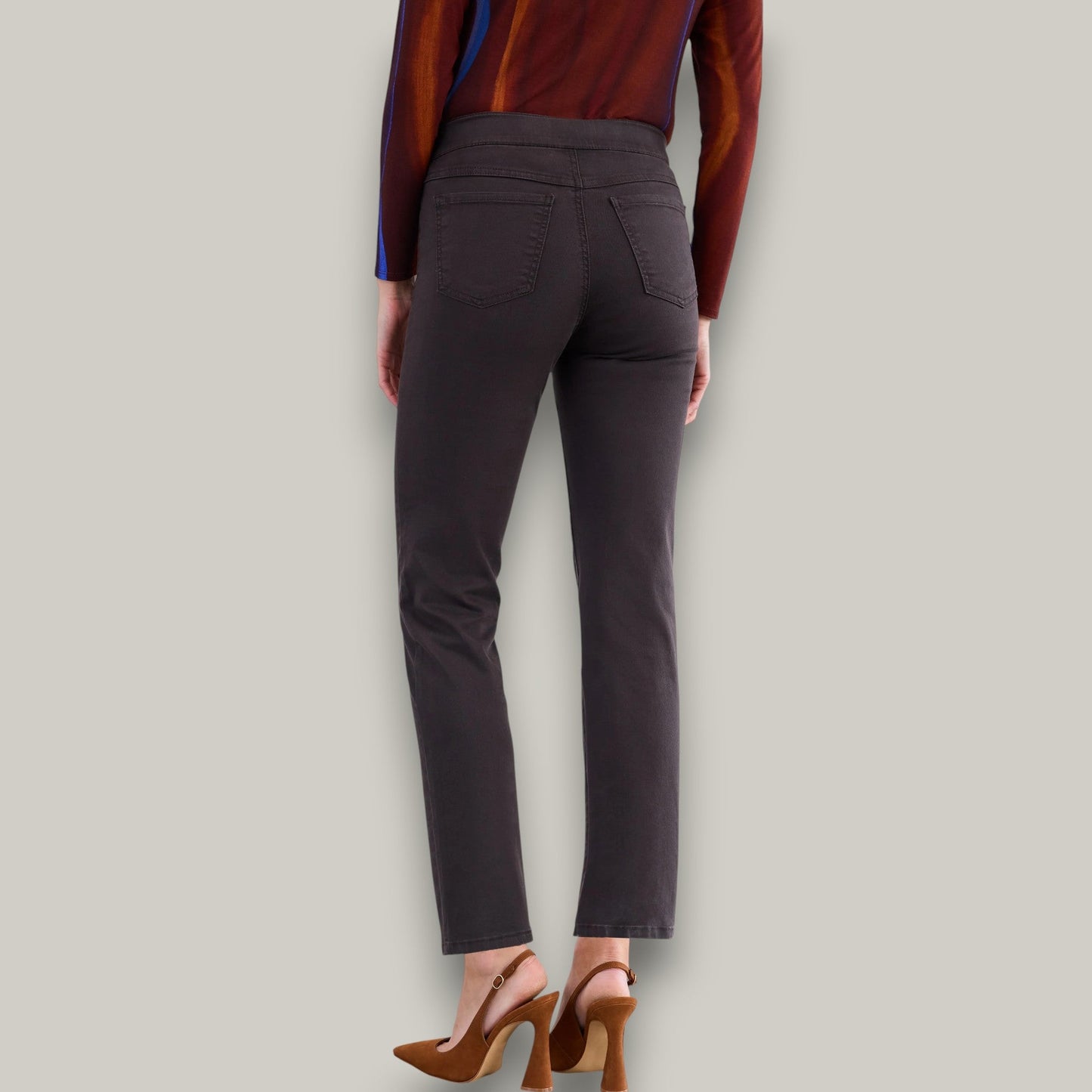 FDJ - Pull-On Straight Leg Twill Pants