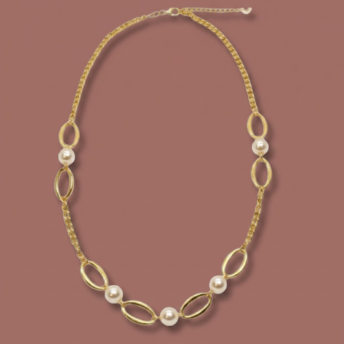 Merx - Pearl Drift Gold Necklace