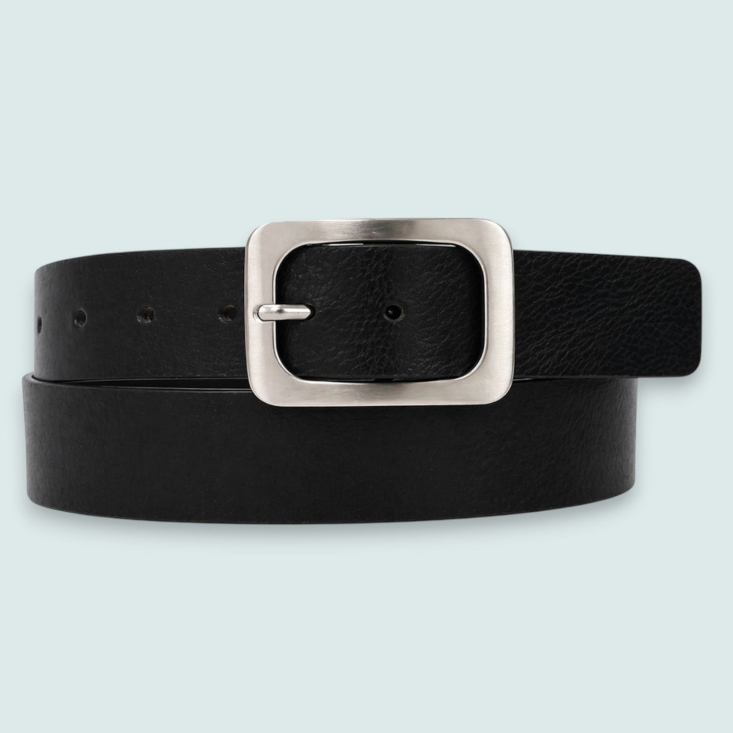 Medike Landes - Italian Leather Belt With Nickel Buckle