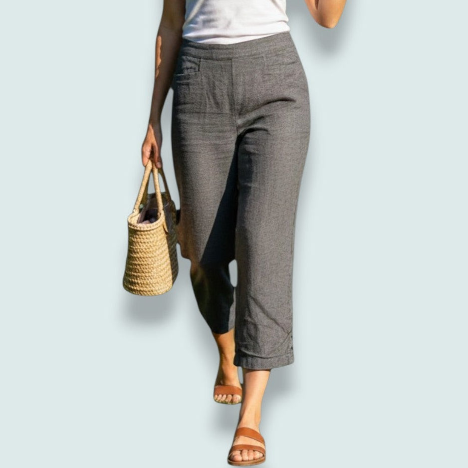 Habitat - Pleat Button Capri