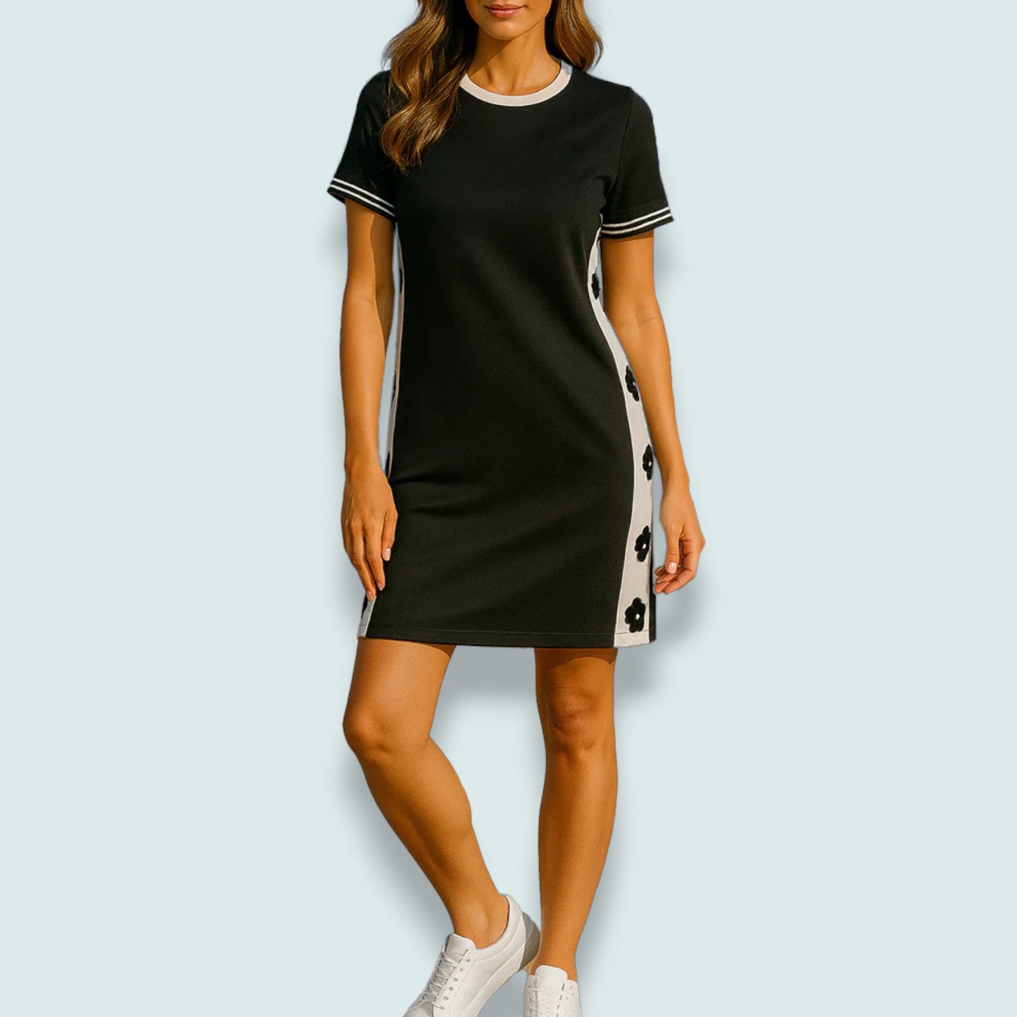 Orly - Contrast Petal Panel Dress