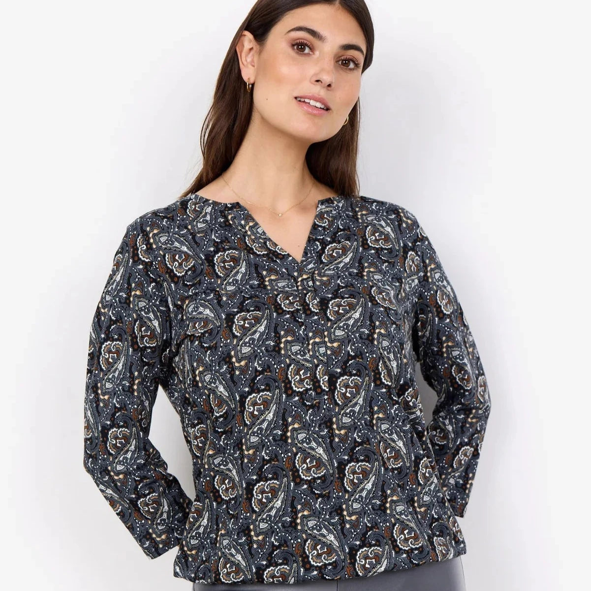 Soya Concept - Paisley Print Top