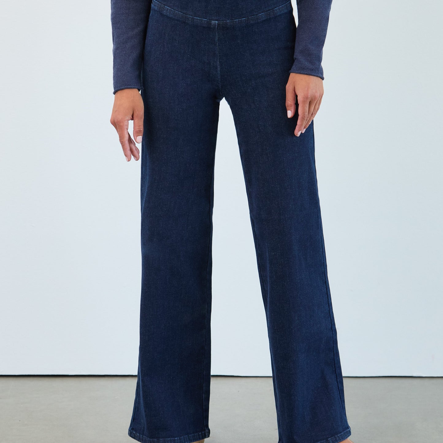 FDJ - Pull-On Wide Leg Denim