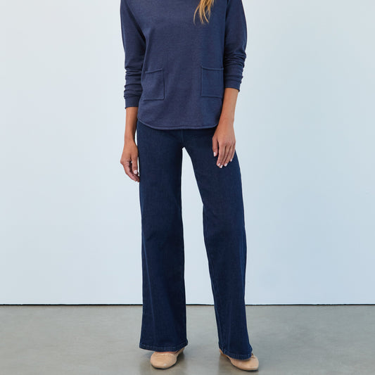 FDJ - Pull-On Wide Leg Denim