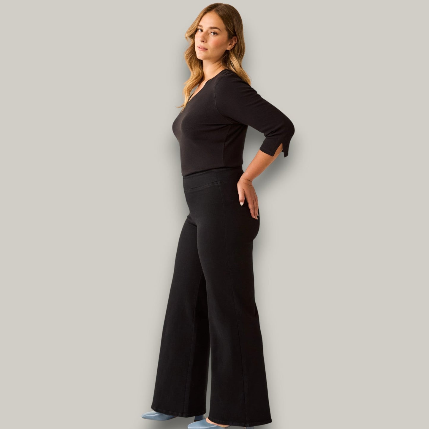 FDJ - Effortless Pull-On Wide-Leg Denim