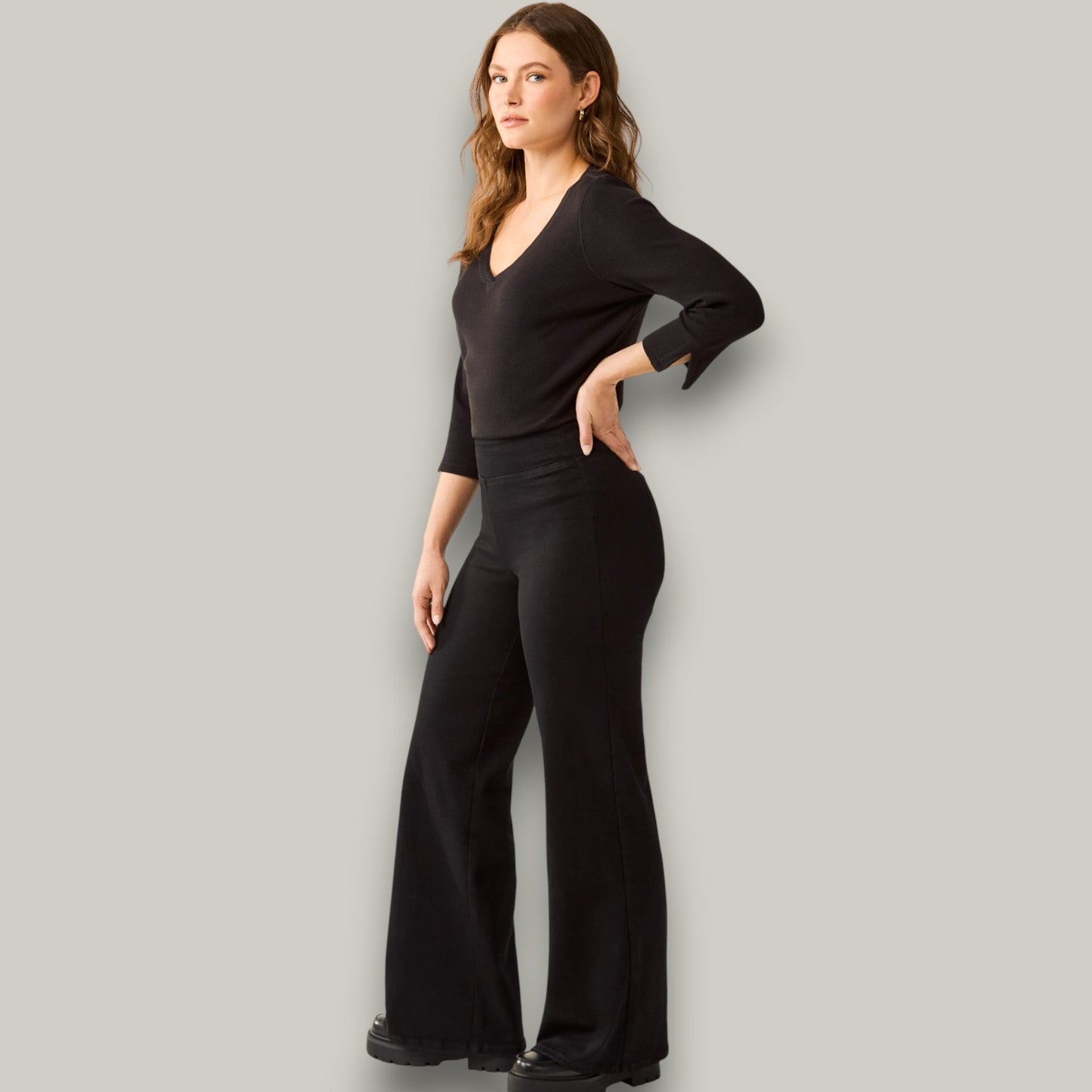 FDJ - Effortless Pull-On Wide-Leg Denim