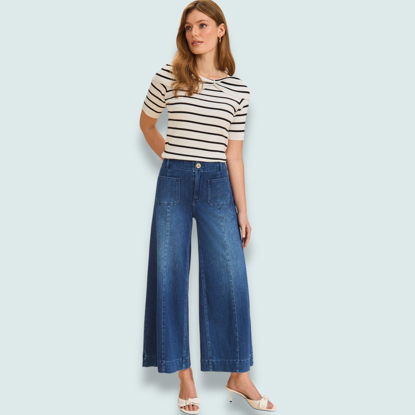 FDJ - Wide Leg Crop Jeans