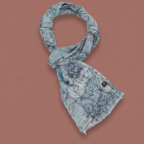 Fraas - Hand-Drawn Fruit Print Lightweight Scarf