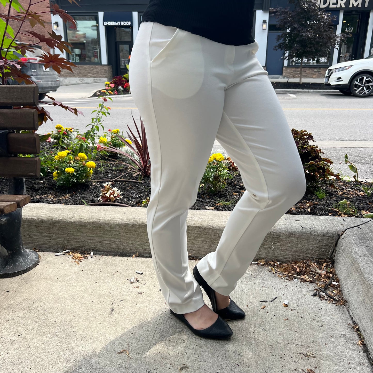 Lasania - Mid-Rise Dress Pants