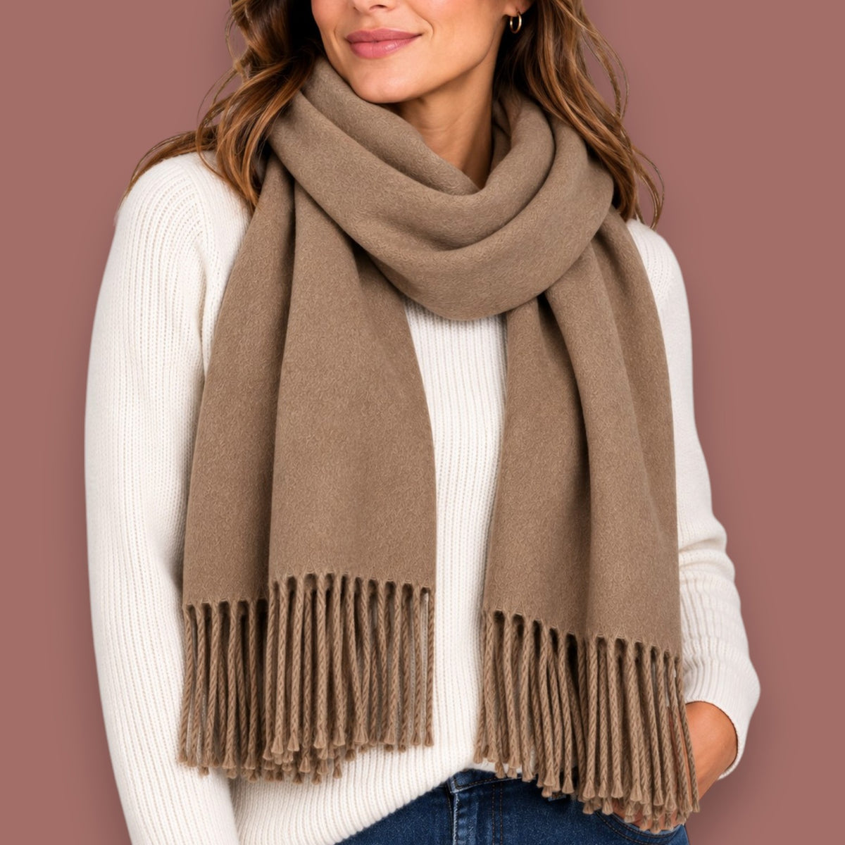 Audrey's - Soft & Cozy Fringe Scarf