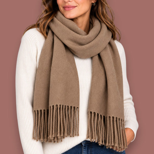 Audrey's - Soft & Cozy Fringe Scarf