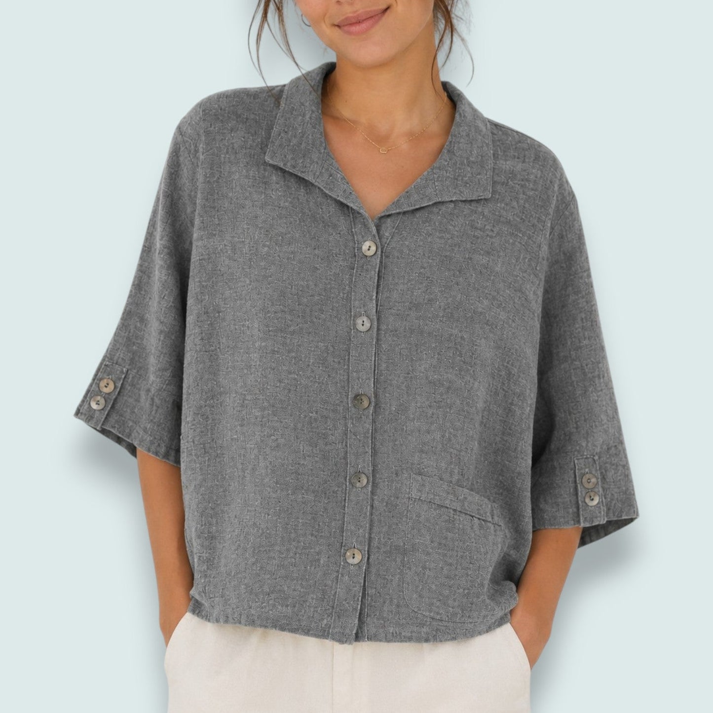 Habitat - Relaxed Linen Blouse