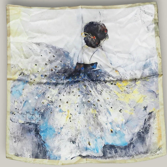 Tom & Eva - Abstract Ballerina Decorative Silk Scarf