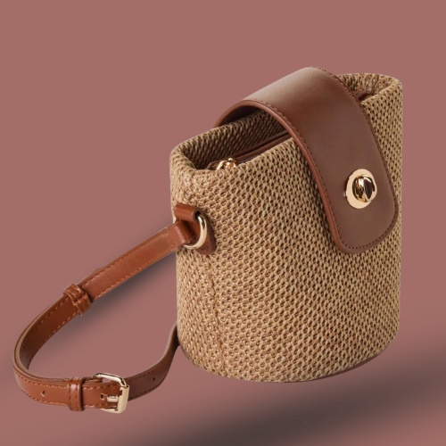 Skyla - Emma Two-Tone Woven Crossbody Bag