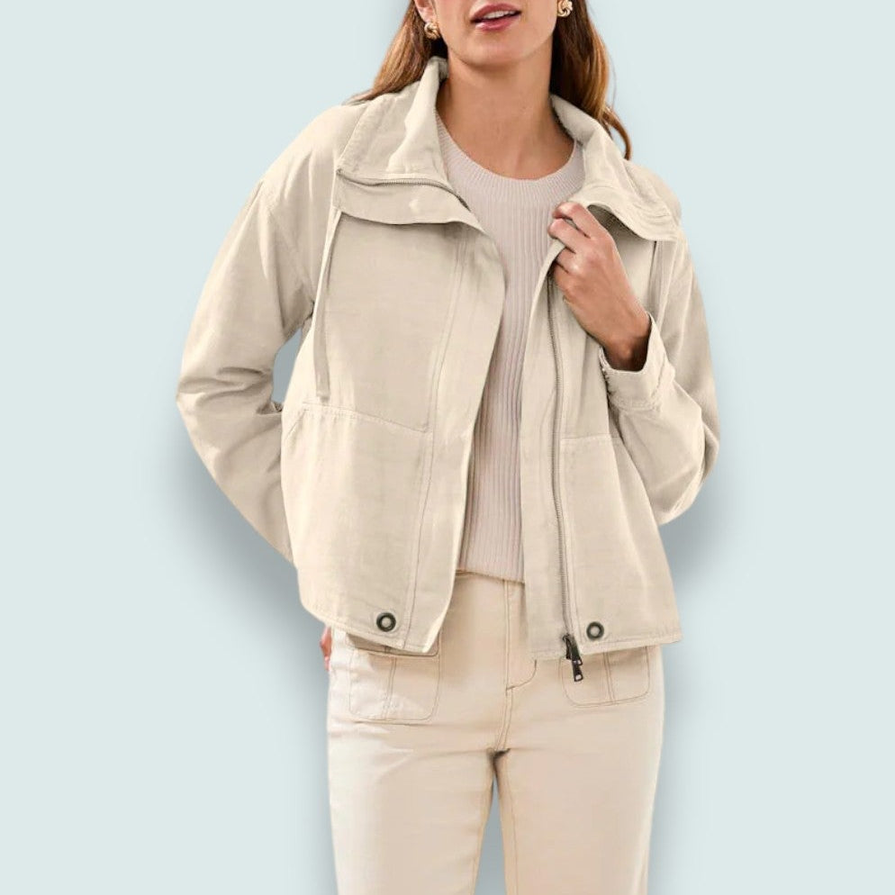 Tribal -  Slub Twill Button Front Jacket