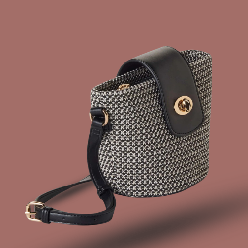 Skyla - Emma Two-Tone Woven Crossbody Bag