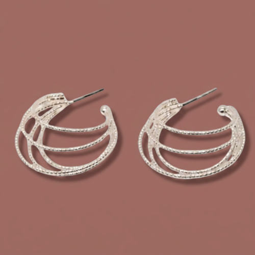 Audrey's - Layered Crescent Hoop Earrings
