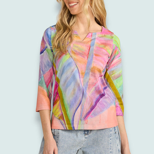 FDJ - Water-Colour Dreams 3/4 Sleeve Top