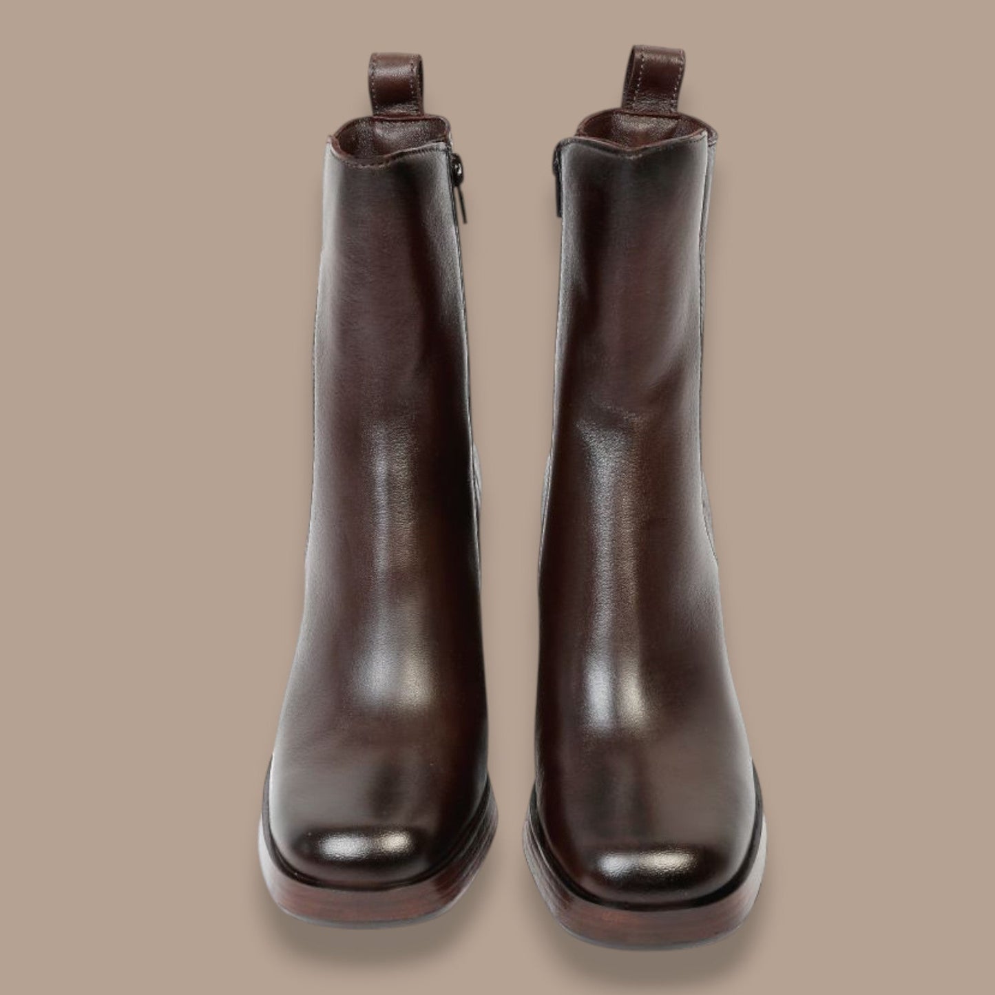 MJUS - Leather Platform Ankle Boot