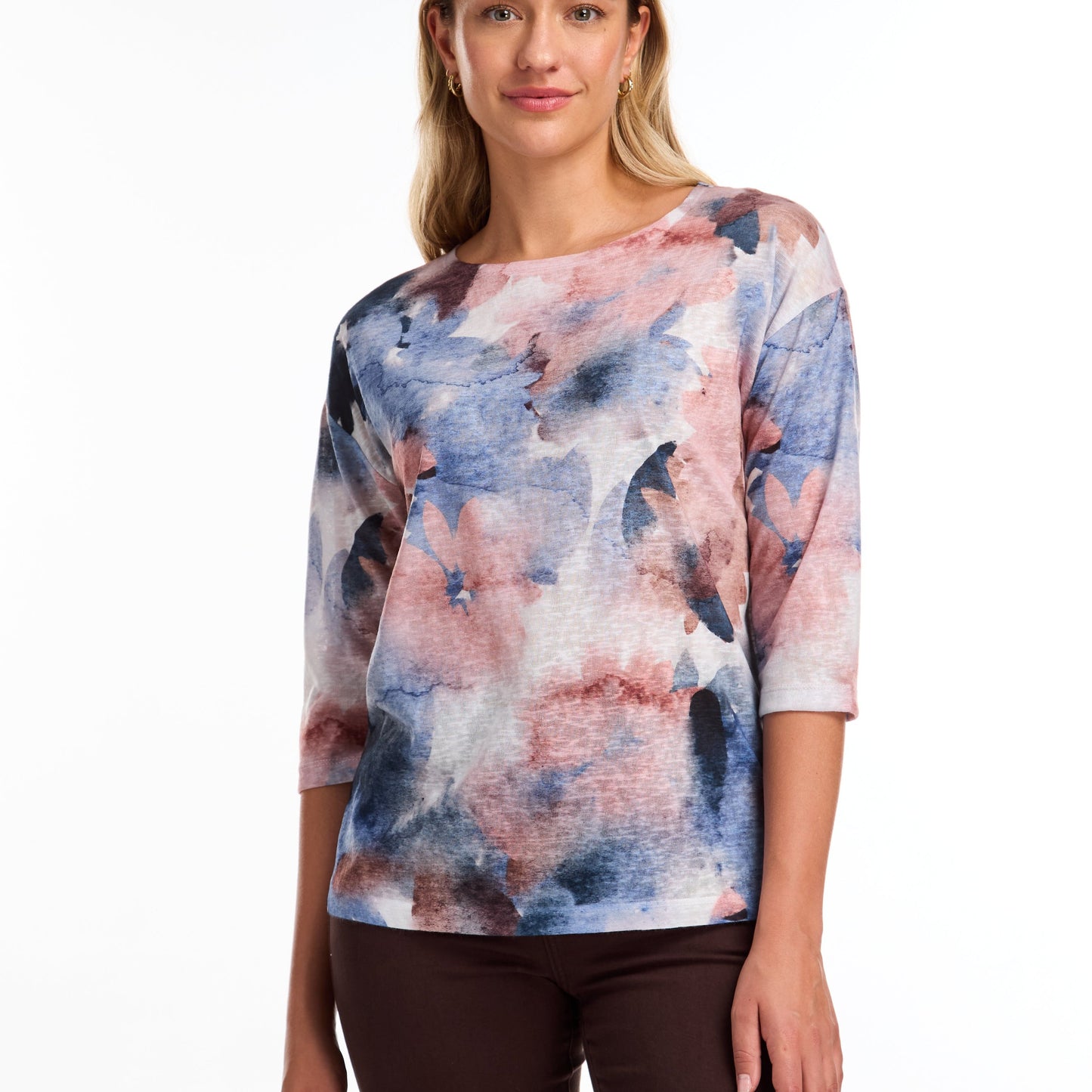 FDJ - 3/4 Sleeve Patterned Top