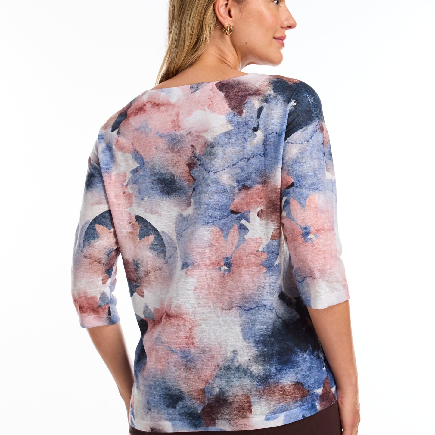 FDJ - 3/4 Sleeve Patterned Top