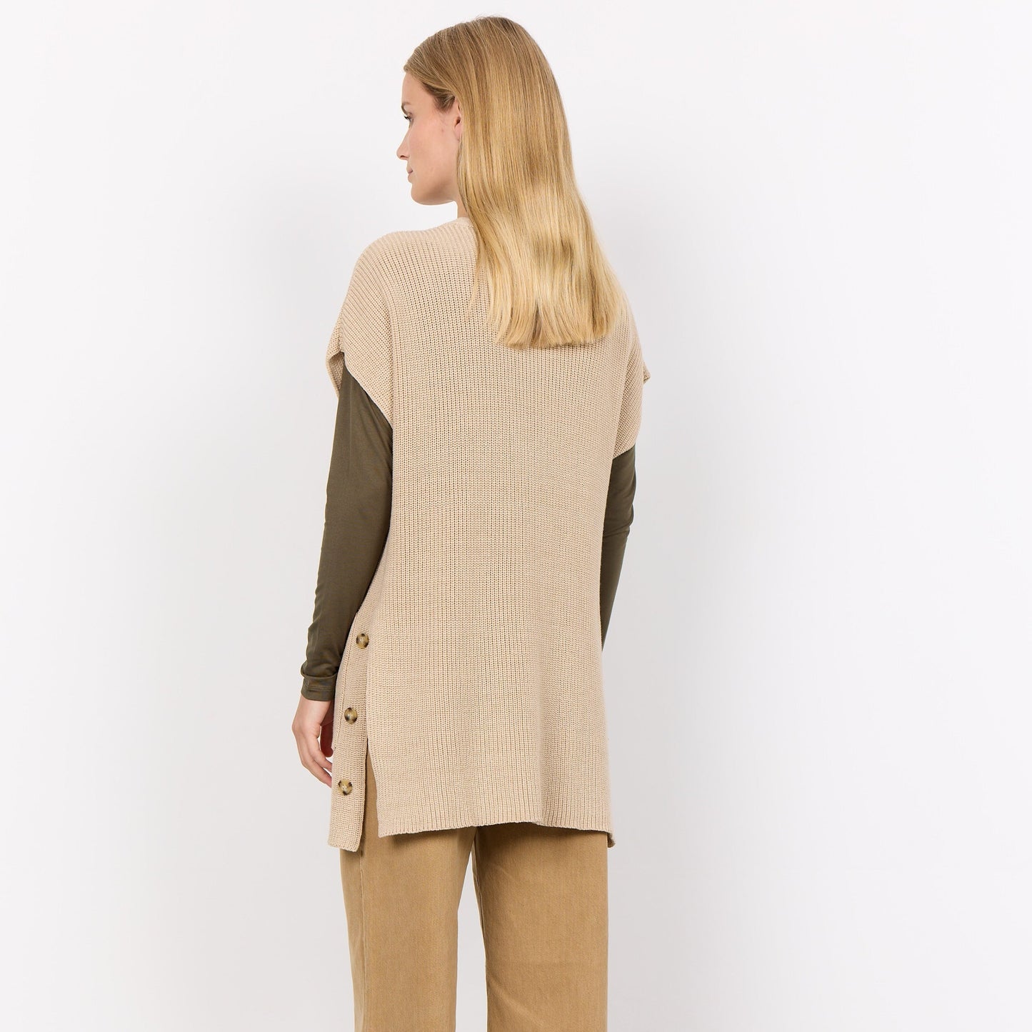 Soya Concept - Cap Sleeve Open Cardigan