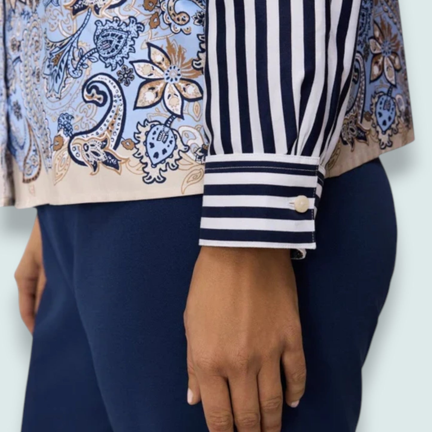 Foxcroft - Jodie Long Sleeve Short Blouse