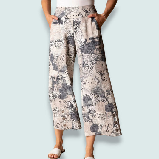 Habitat - Willow Artisan Print Cropped Pant