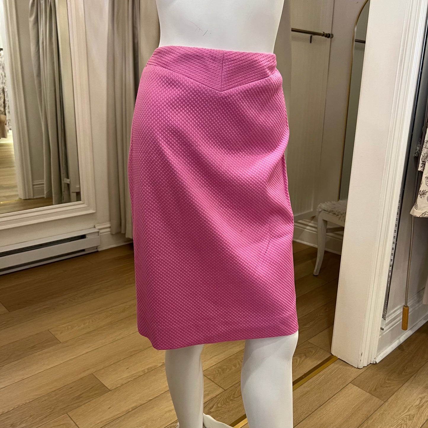 Deannafokes - Pique Skirt With Back Slit